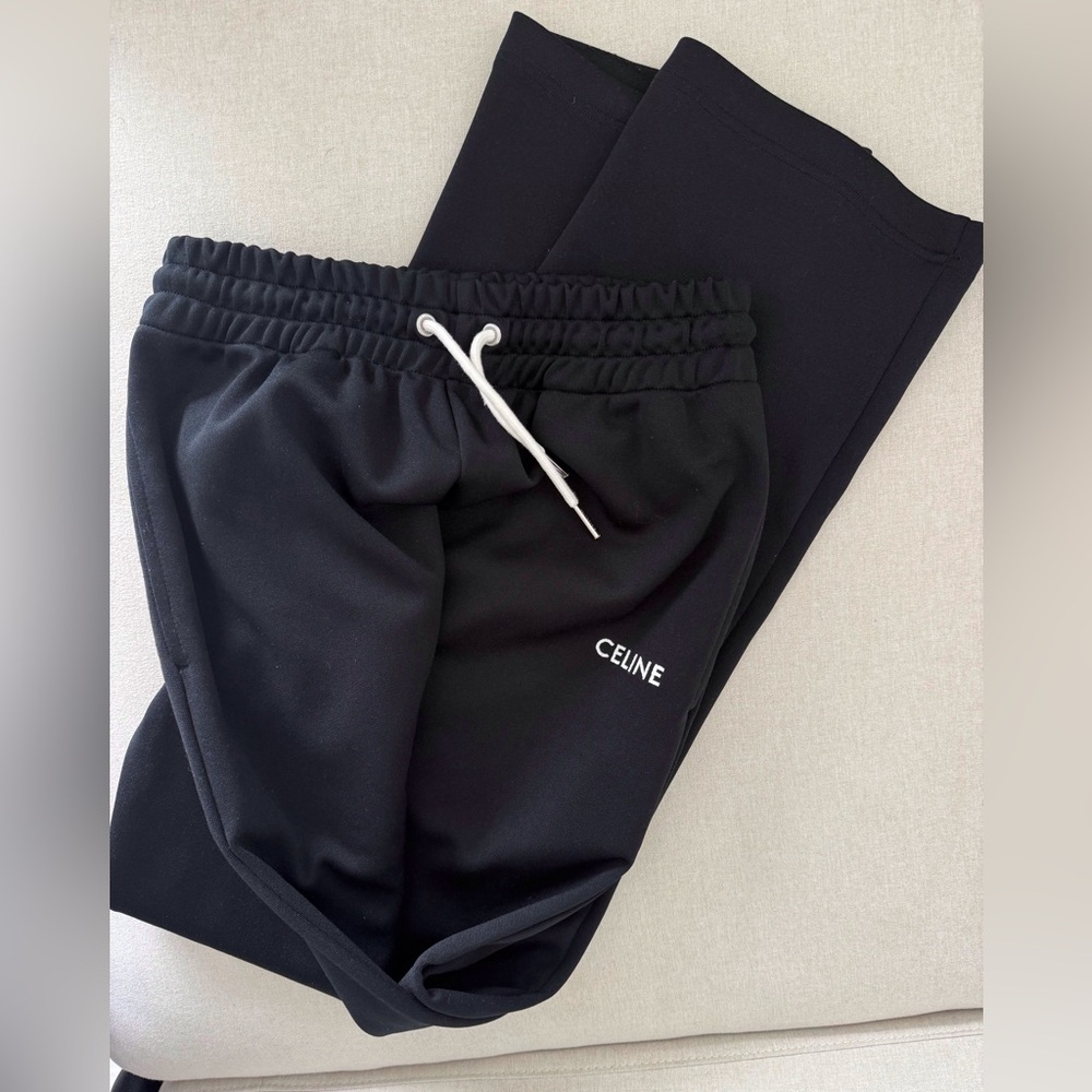 Celine TRACKSUIT PANTS IN DOUBLE FACE JERSEY